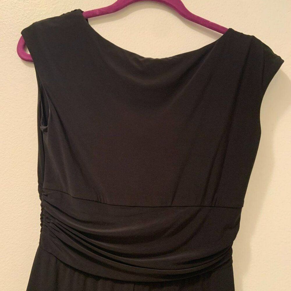 Chaps Sleeveless V-Neck Black Dress Size 6 - Picture 5 of 8